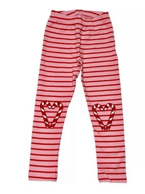 Hanna Andersson Grinch Cindy Lou Candy Cane Striped Leggings Sz 120cm